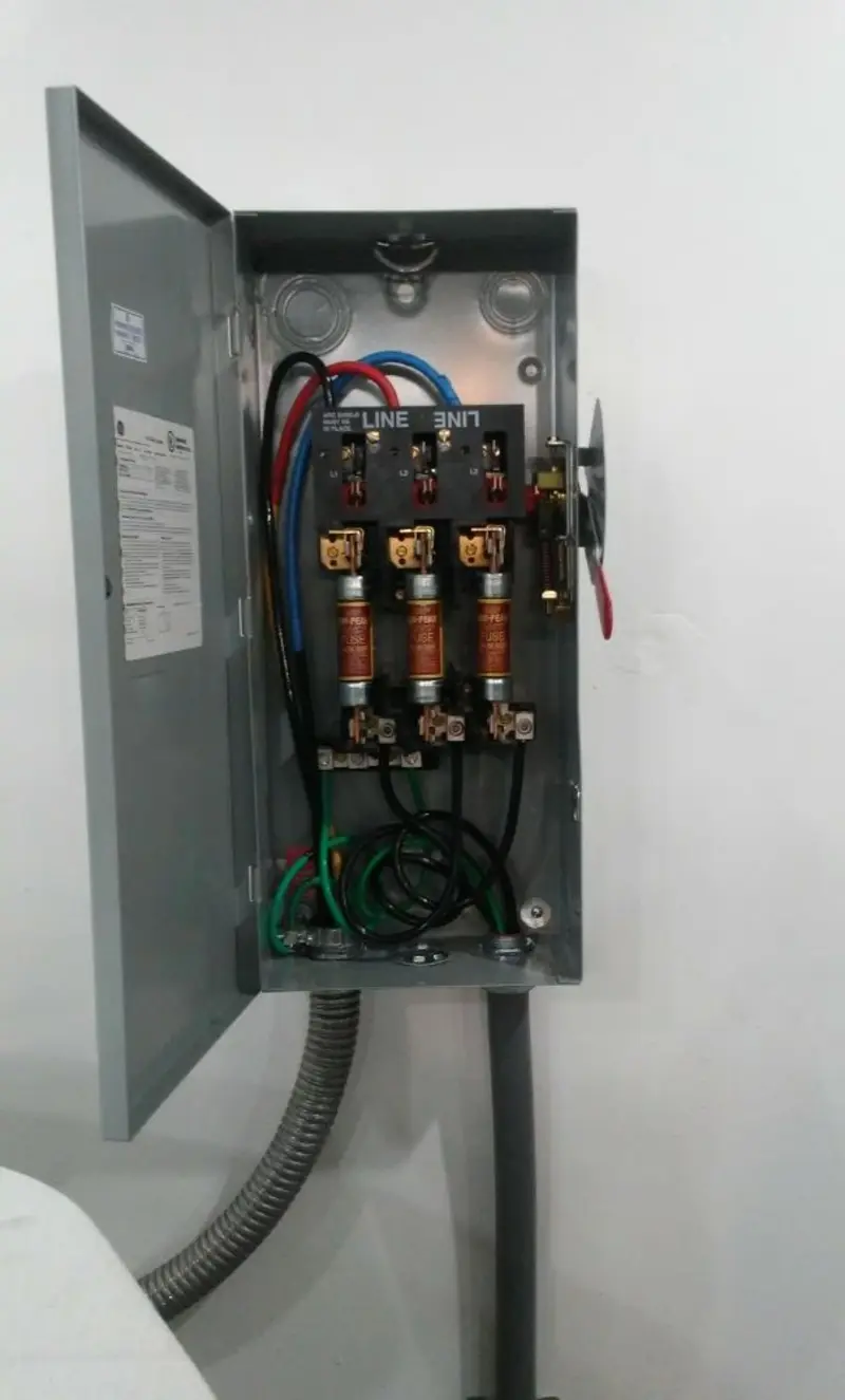 Three-phase disconnect switch installed for Electrical Wiring & Rewiring in Lyman