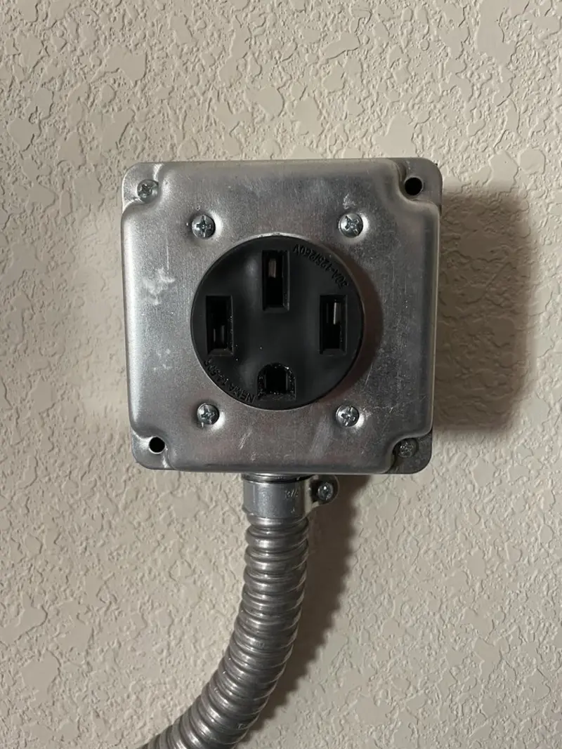 NEMA 14-50 outlet installed for Electrical Panel Upgrade in Lyman